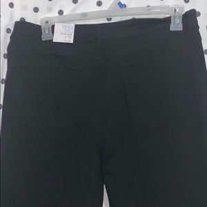 Black denim skinny high rise jeggings